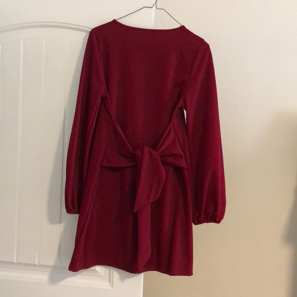 Long sleeve dress - with tie